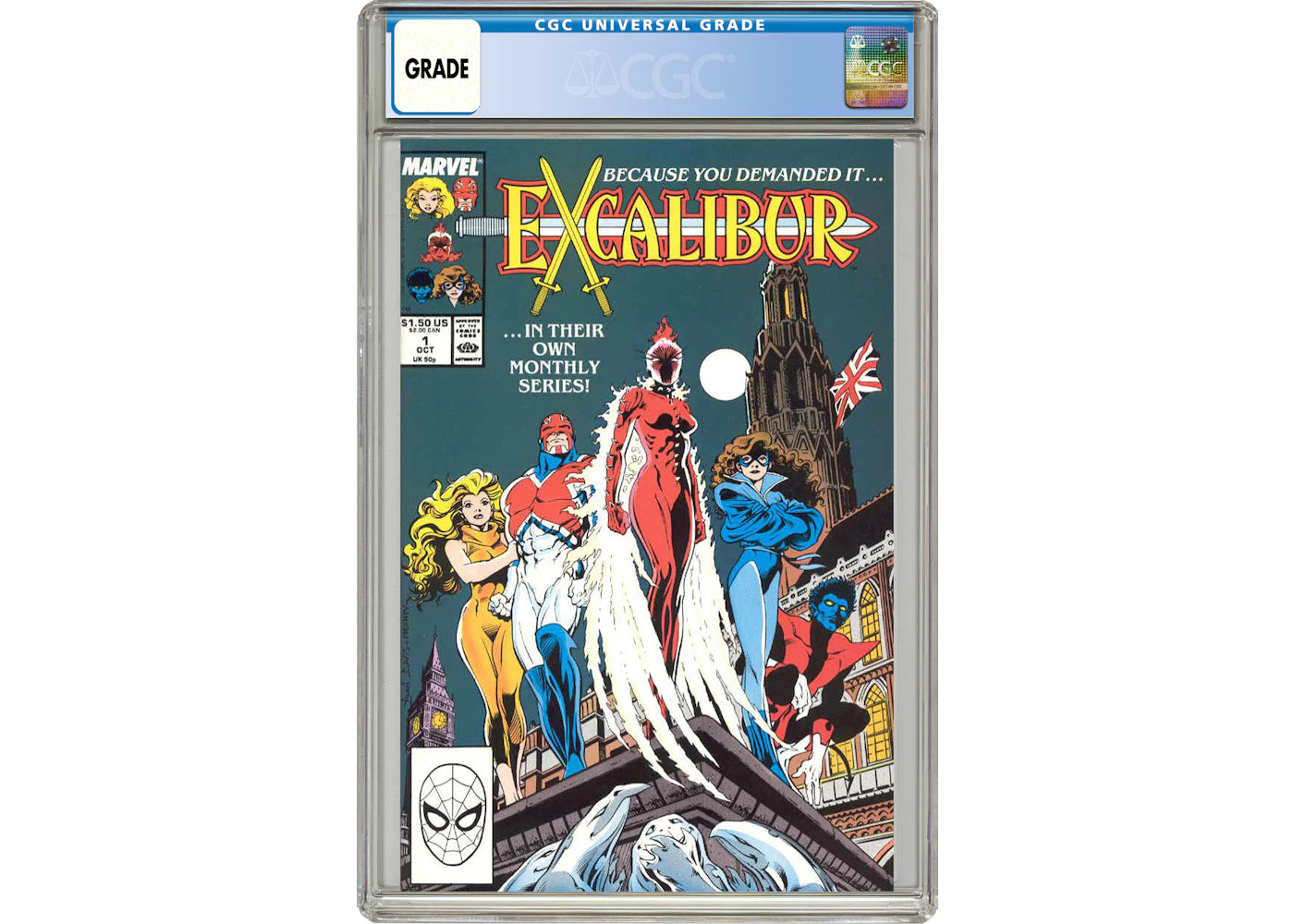 Marvel Excalibur (1988 1st Series) #1 Comic Book CGC Graded