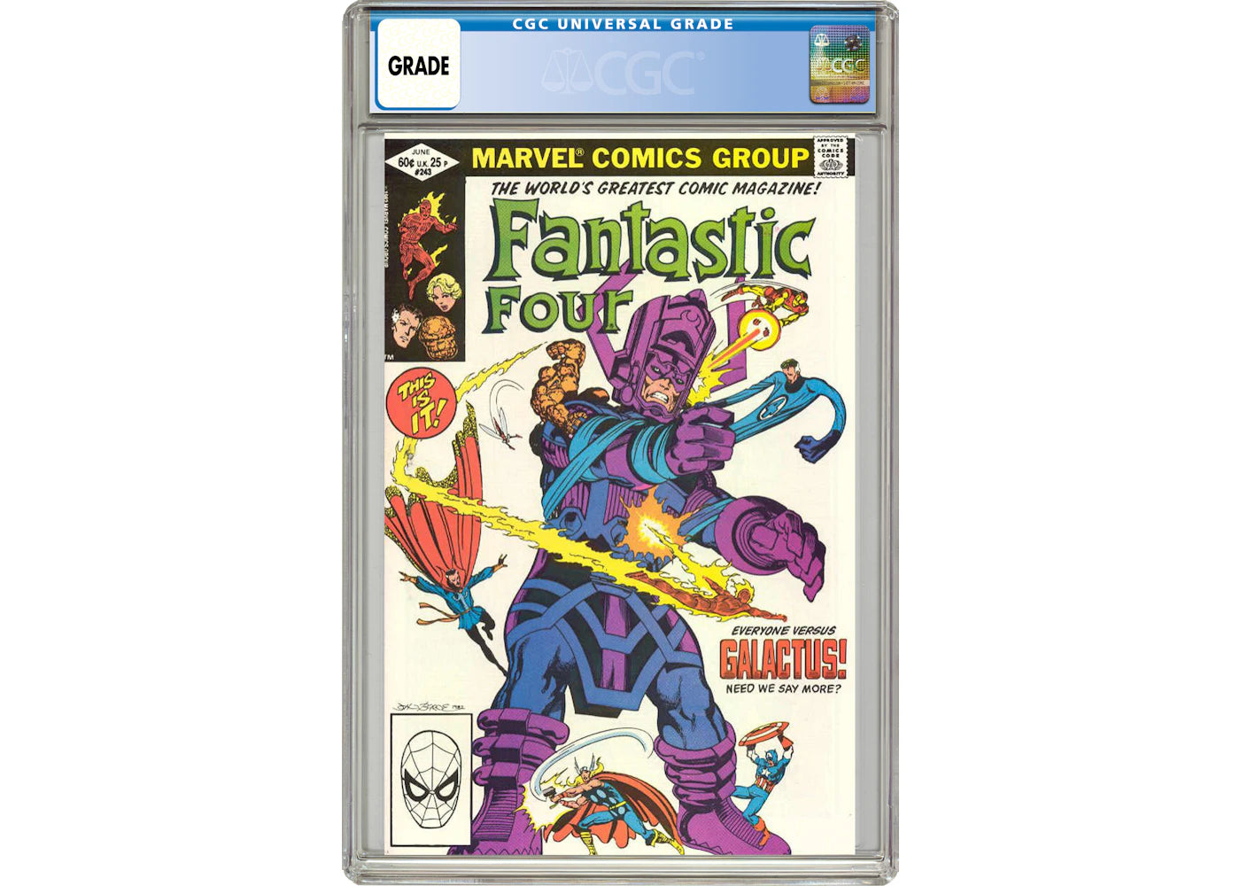 Marvel Fantastic Four (1961 1st Series) #243 Comic Book CGC Graded