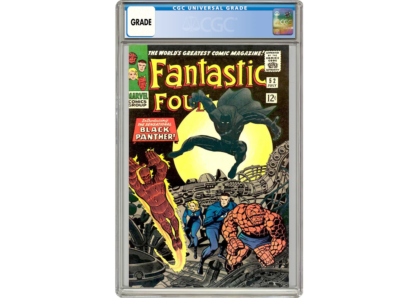 Marvel Fantastic Four #52 (1st App. of Black Panther) Comic Book CGC Graded