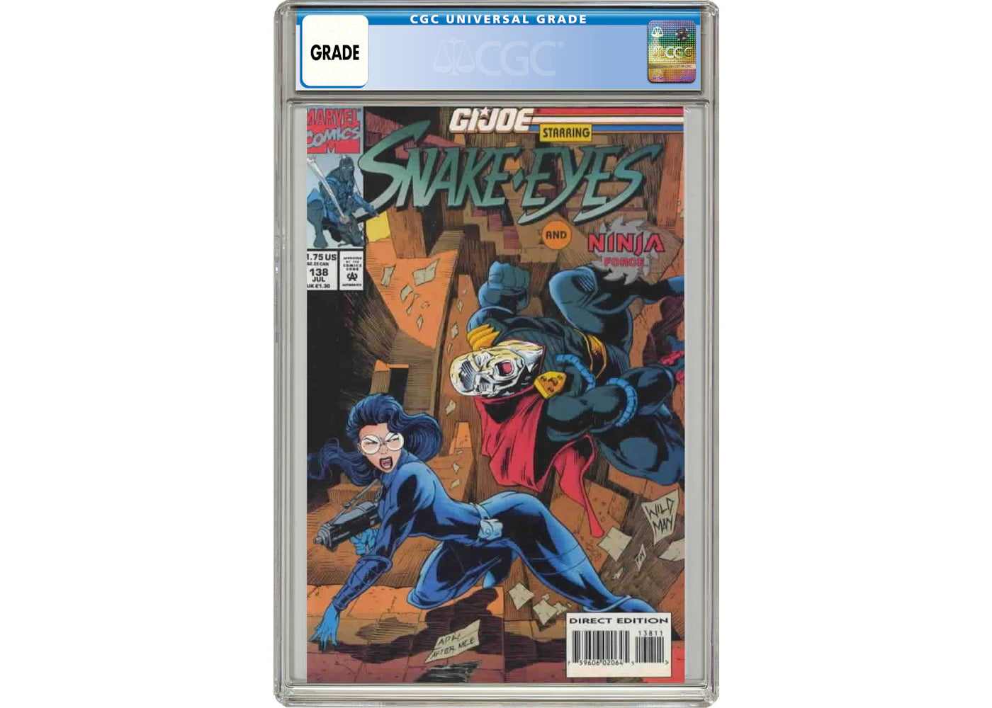 Marvel GI Joe (1982 Marvel) #138U Comic Book CGC Graded