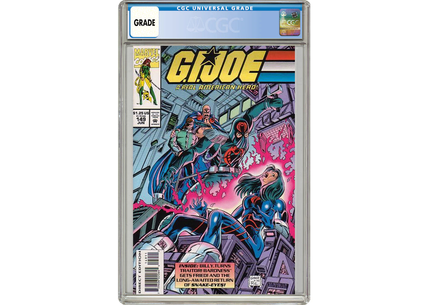 Marvel GI Joe (1982 Marvel) #149 Comic Book CGC Graded