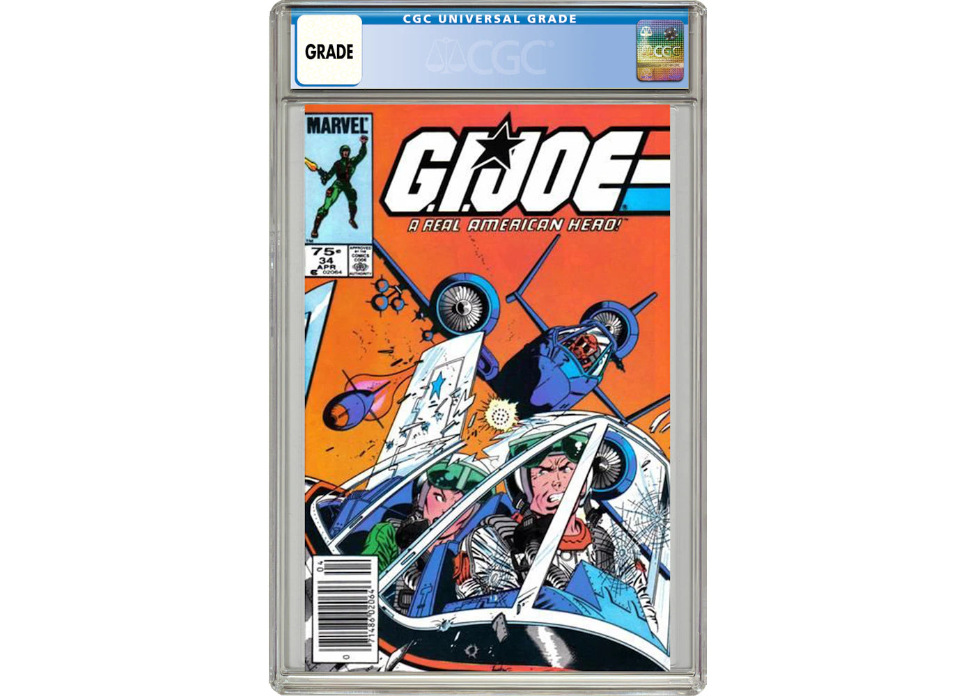 Marvel GI Joe (1982 Marvel) #34 Comic Book CGC Graded