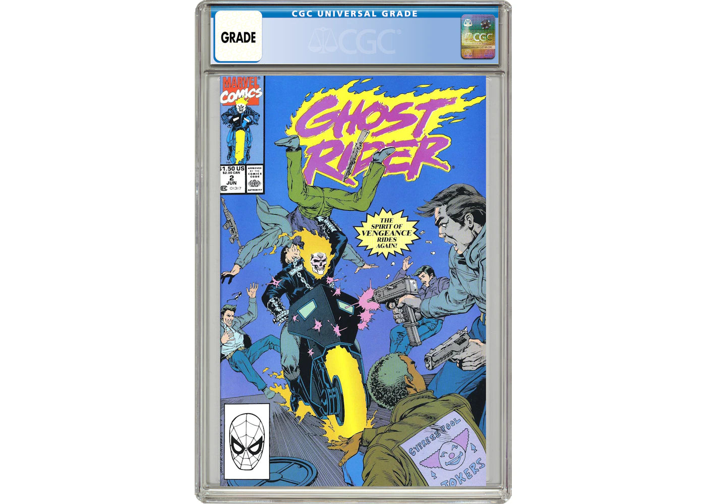 Marvel Ghost Rider (1990 2nd Series) #2 Comic Book CGC Graded