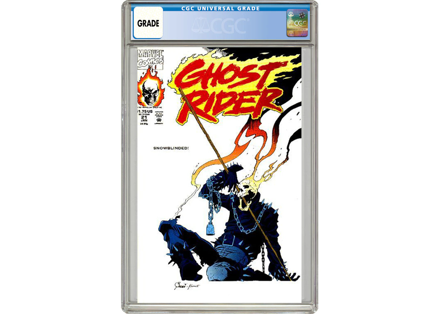 Marvel Ghost Rider (1990 2nd Series) #21 Comic Book CGC Graded