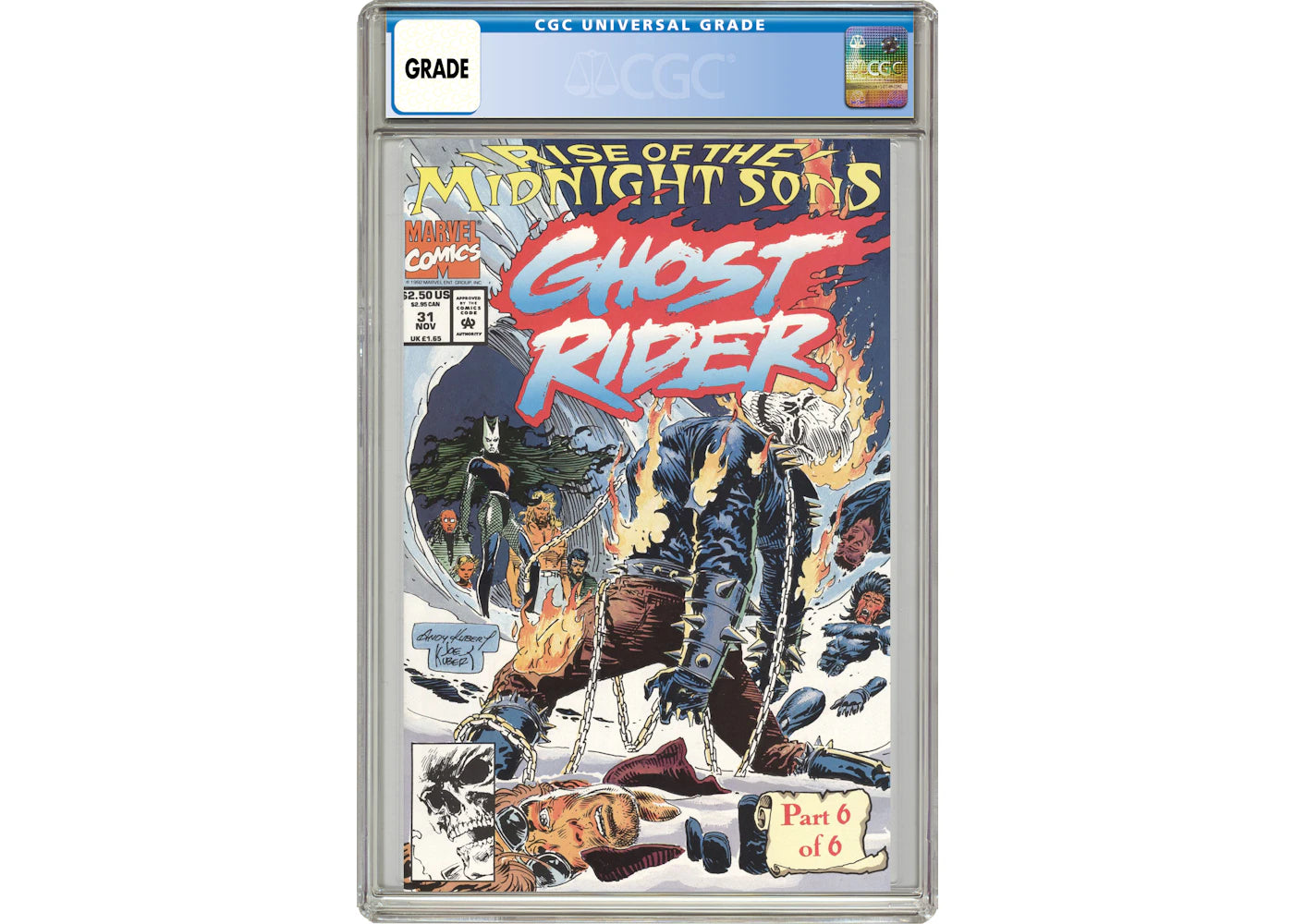 Marvel Ghost Rider (1990 2nd Series) #31U Comic Book CGC Graded