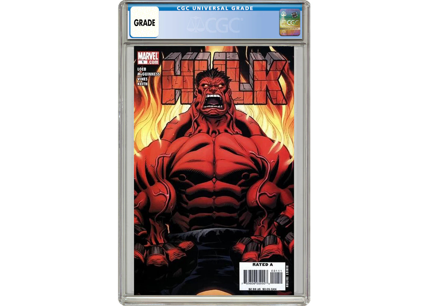 Marvel Hulk #1 Comic Book CGC Graded