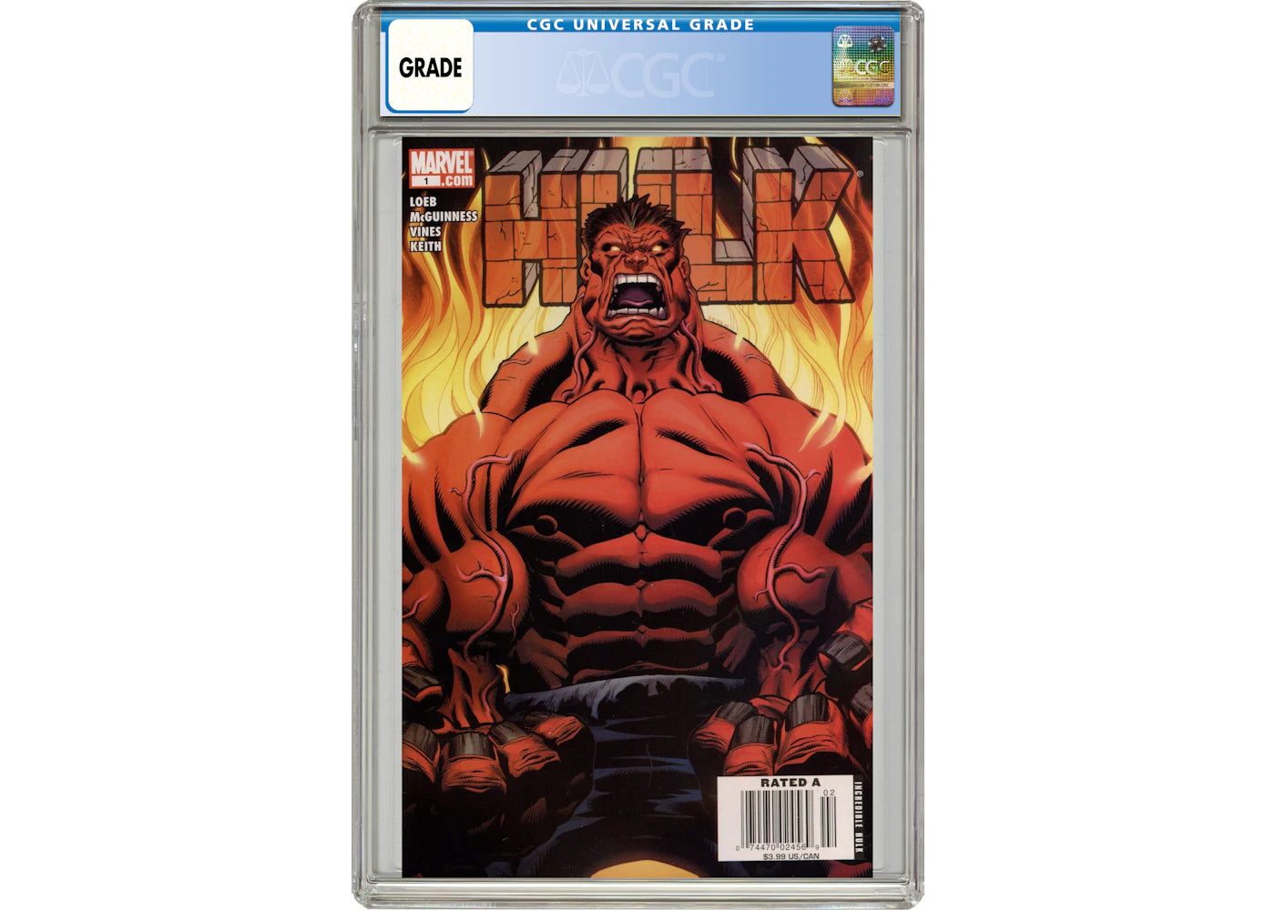 Marvel Hulk (2008 Marvel) #1A.N Comic Book CGC Graded