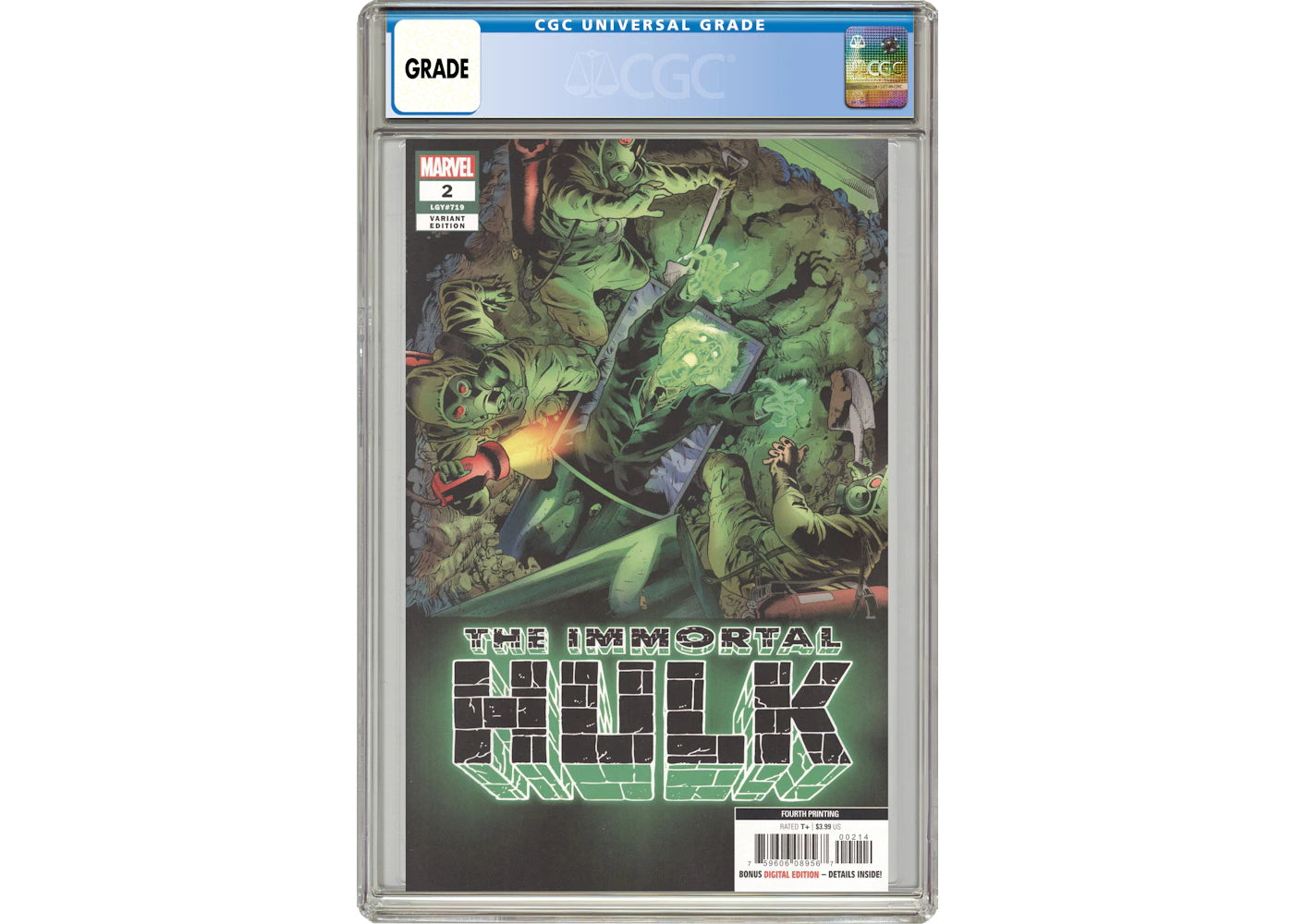 Marvel Immortal Hulk (2018 Marvel) #2E Comic Book CGC Graded