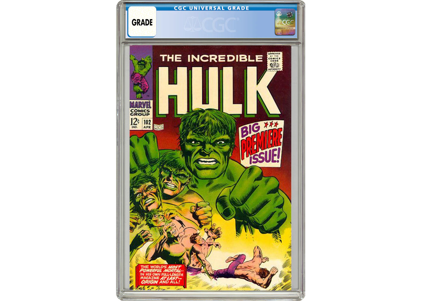 Marvel Incredible Hulk #102 Comic Book CGC Graded