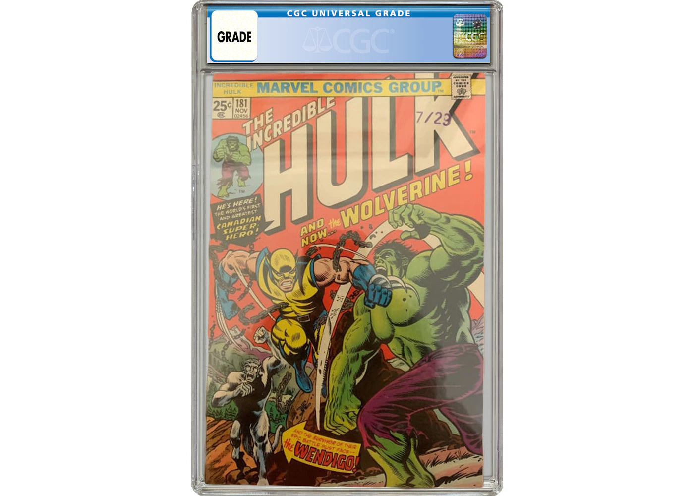 Marvel Incredible Hulk #181 CGC Graded