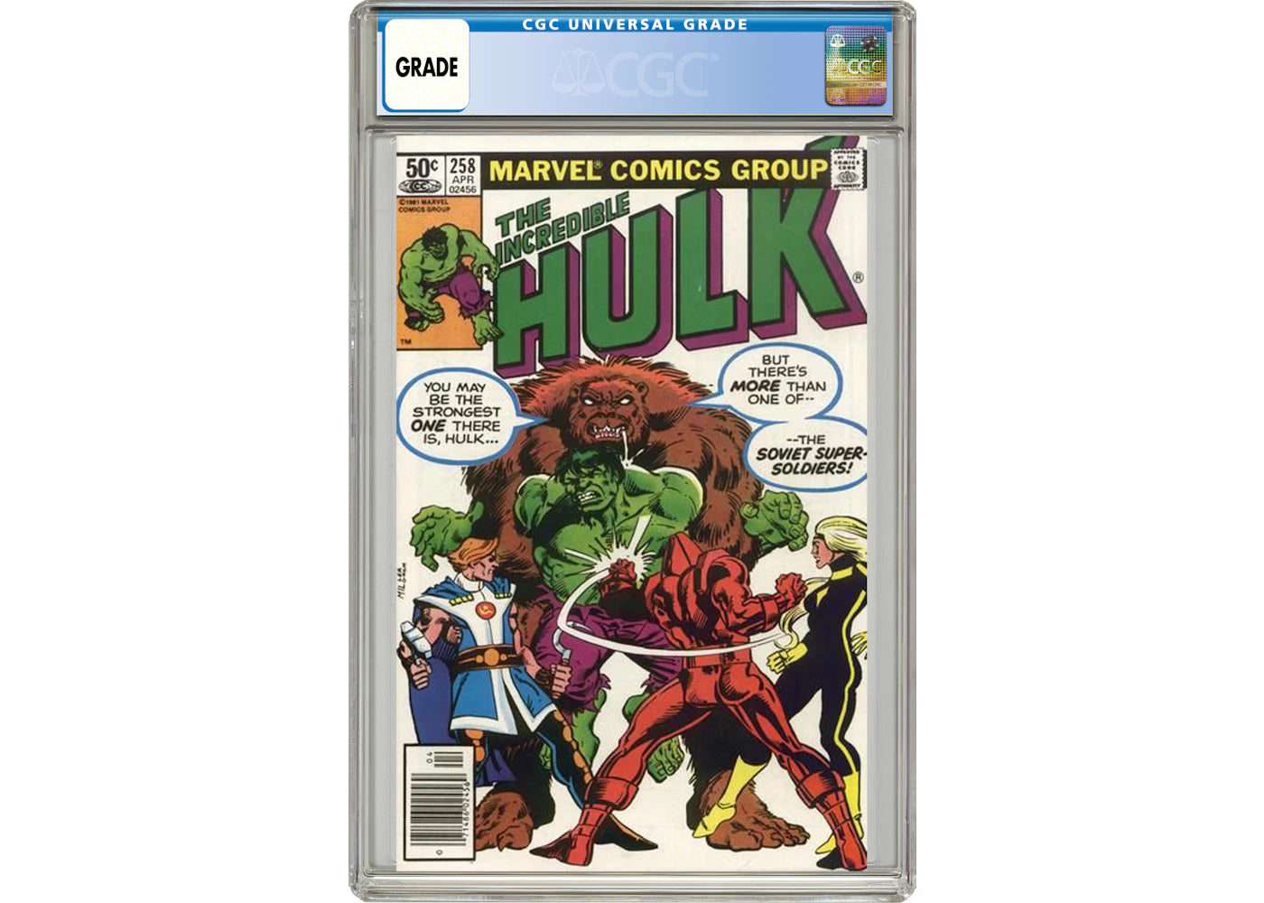 Marvel Incredible Hulk (1962 Marvel 1st Series) #258 Comic Book CGC Graded