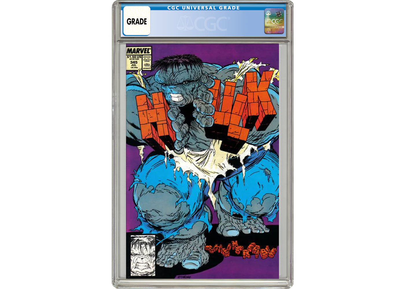Marvel Incredible Hulk (1962 Marvel 1st Series) #345 Comic Book CGC Graded