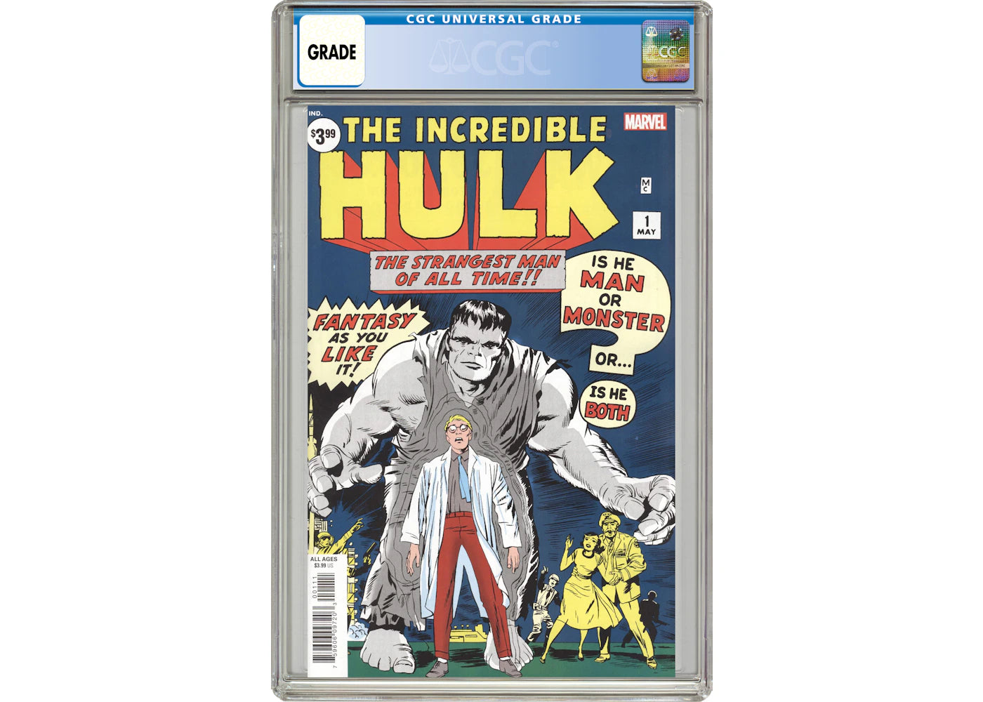 Marvel Incredible Hulk Facsimile Edition (2019 Marvel) #1 Comic Book CGC Graded