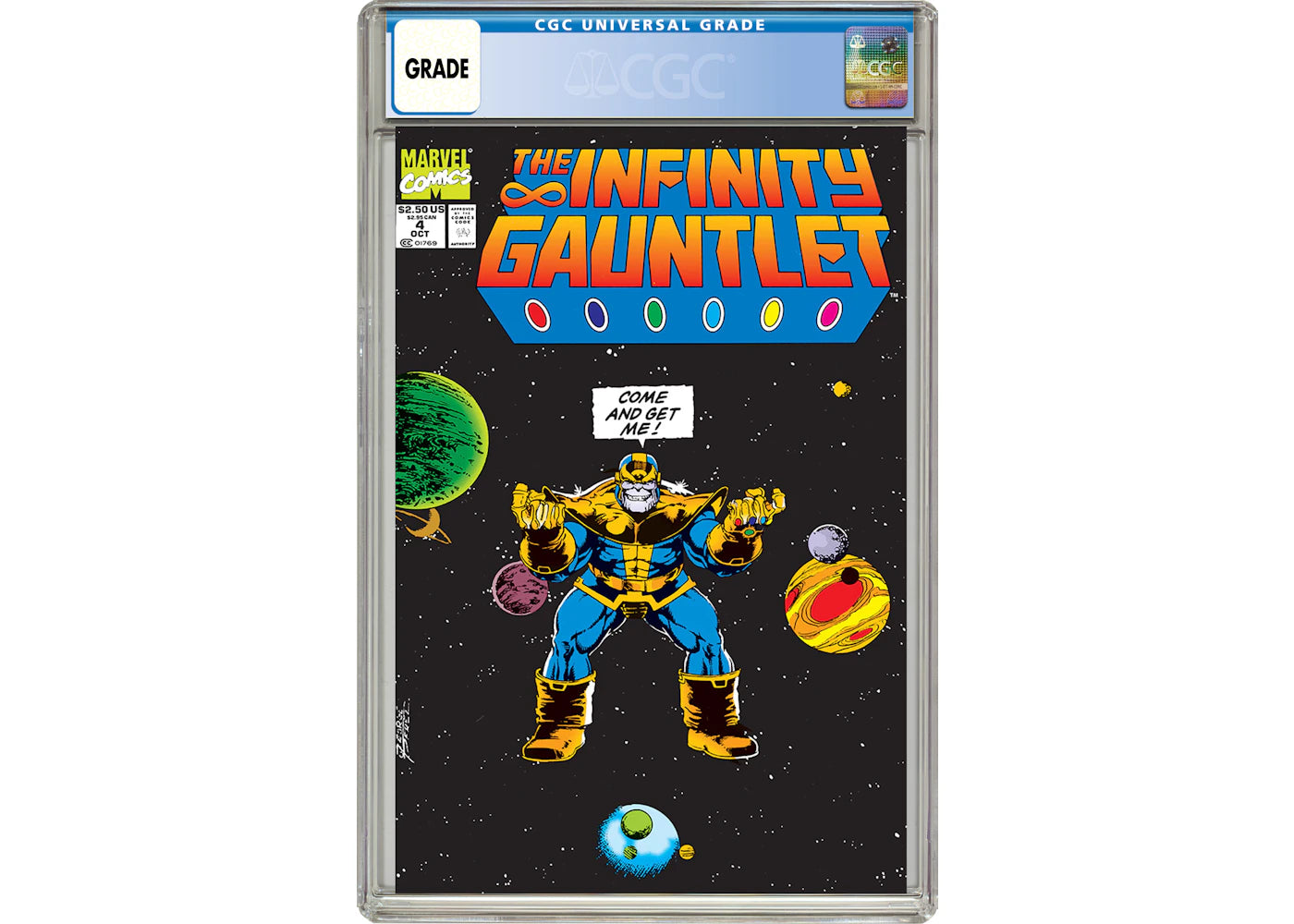 Marvel Infinity Gauntlet #4 Comic Book CGC Graded