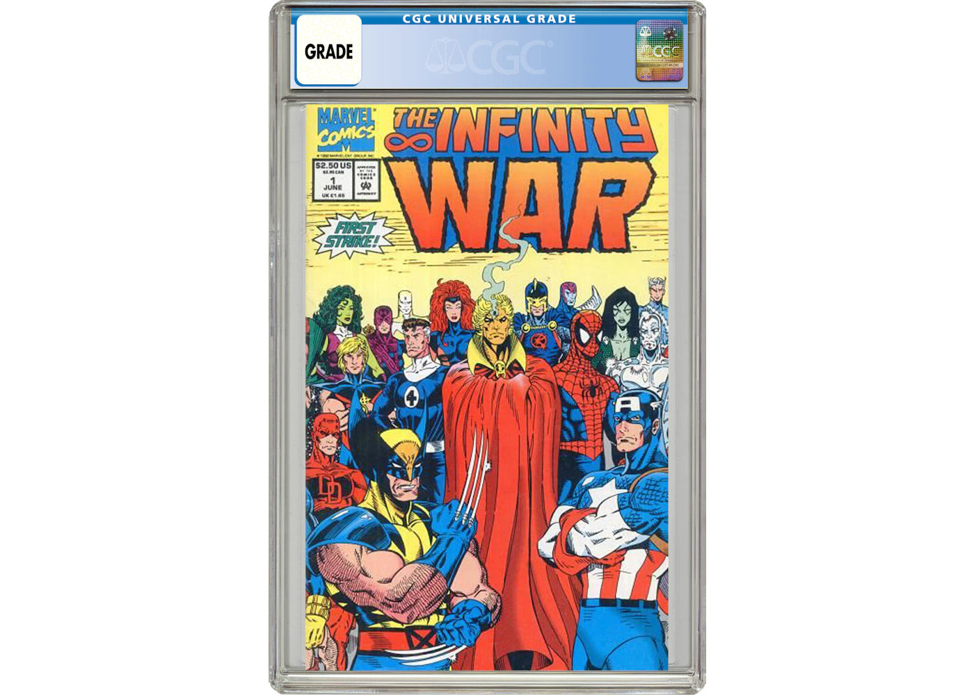 Marvel Infinity War #1 Comic Book CGC Graded