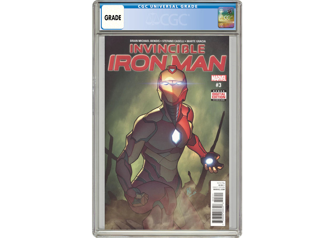 Marvel Invincible Iron Man (2017 3rd Series) #3A Comic Book CGC Graded