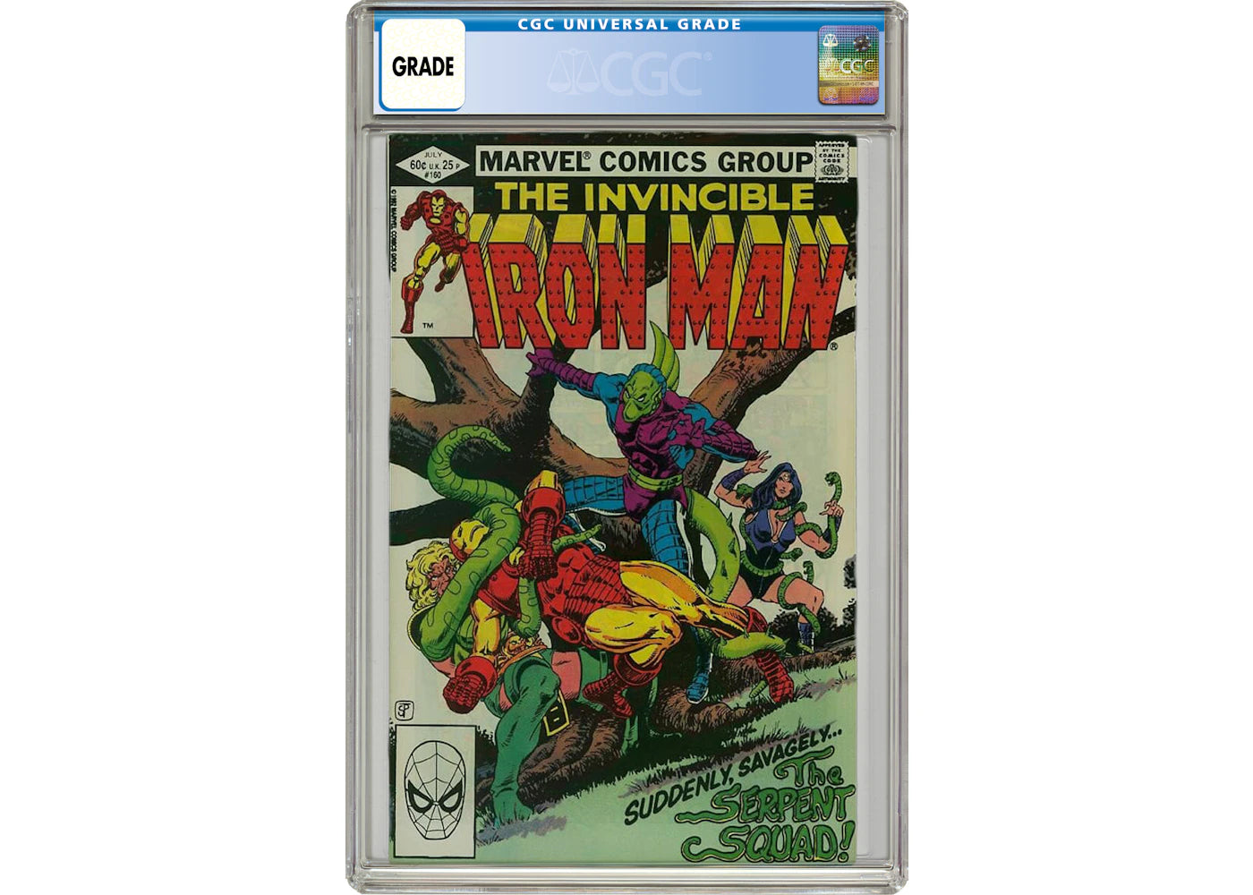 Marvel Iron Man #160 The Invincible Iron Man Comic Book CGC Graded