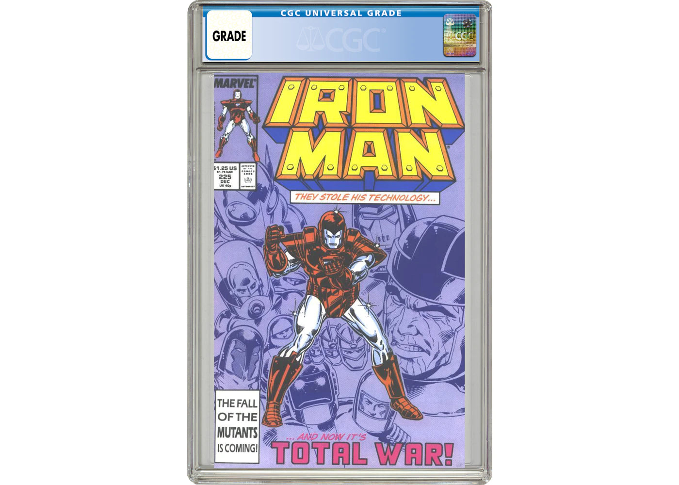 Marvel Iron Man (1968 1st Series) #225 Comic Book CGC Graded