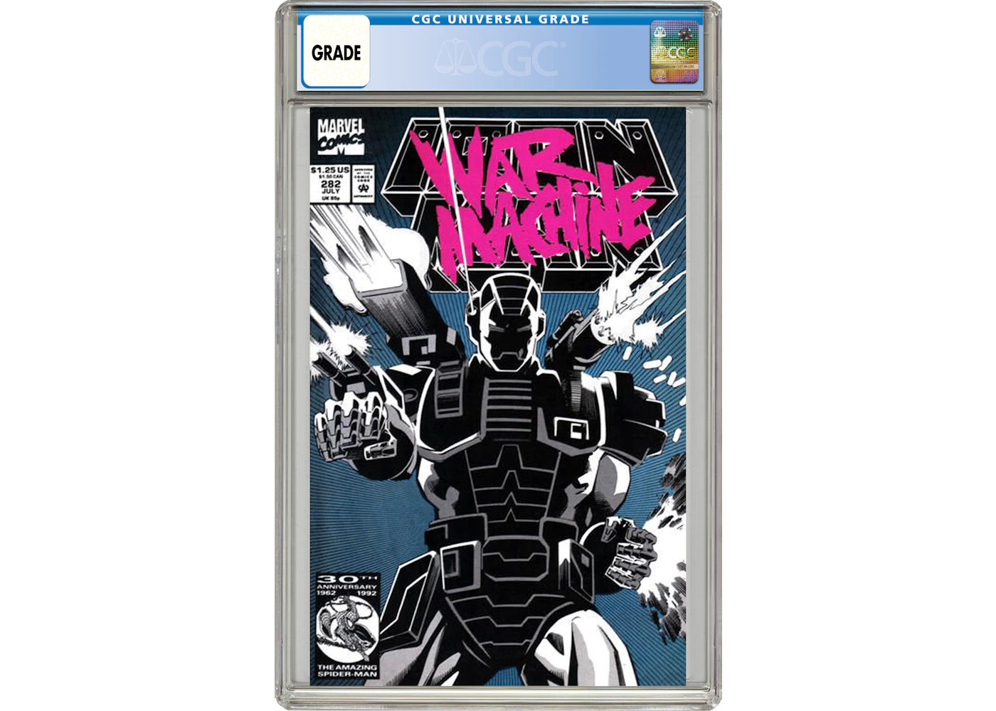 Marvel Iron Man #282 (1st App. of War Machine) Comic Book CGC Graded