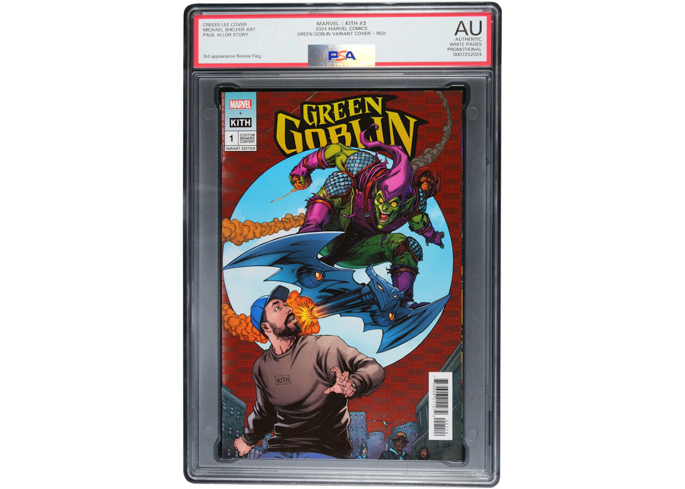 Marvel Kith #3 Green Goblin Variant Cover Red Comic (PSA Graded AU)