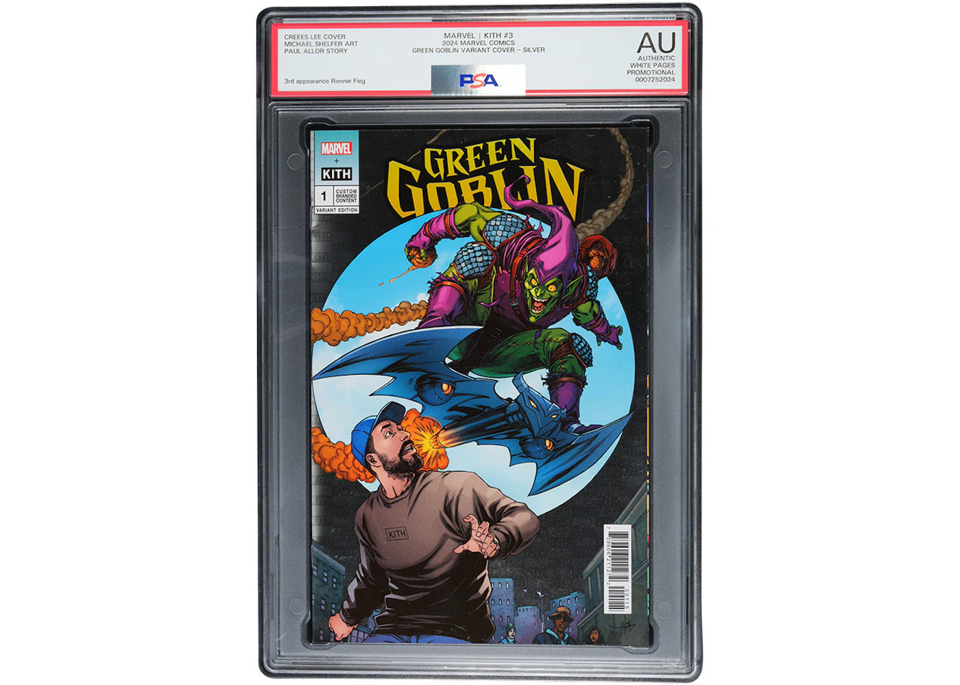 Marvel Kith #3 Green Goblin Variant Cover Silver Comic (PSA Graded AU)