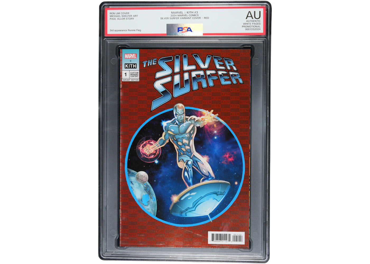 Marvel Kith #3 Silver Surfer Variant Cover Red Comic (PSA Graded AU)