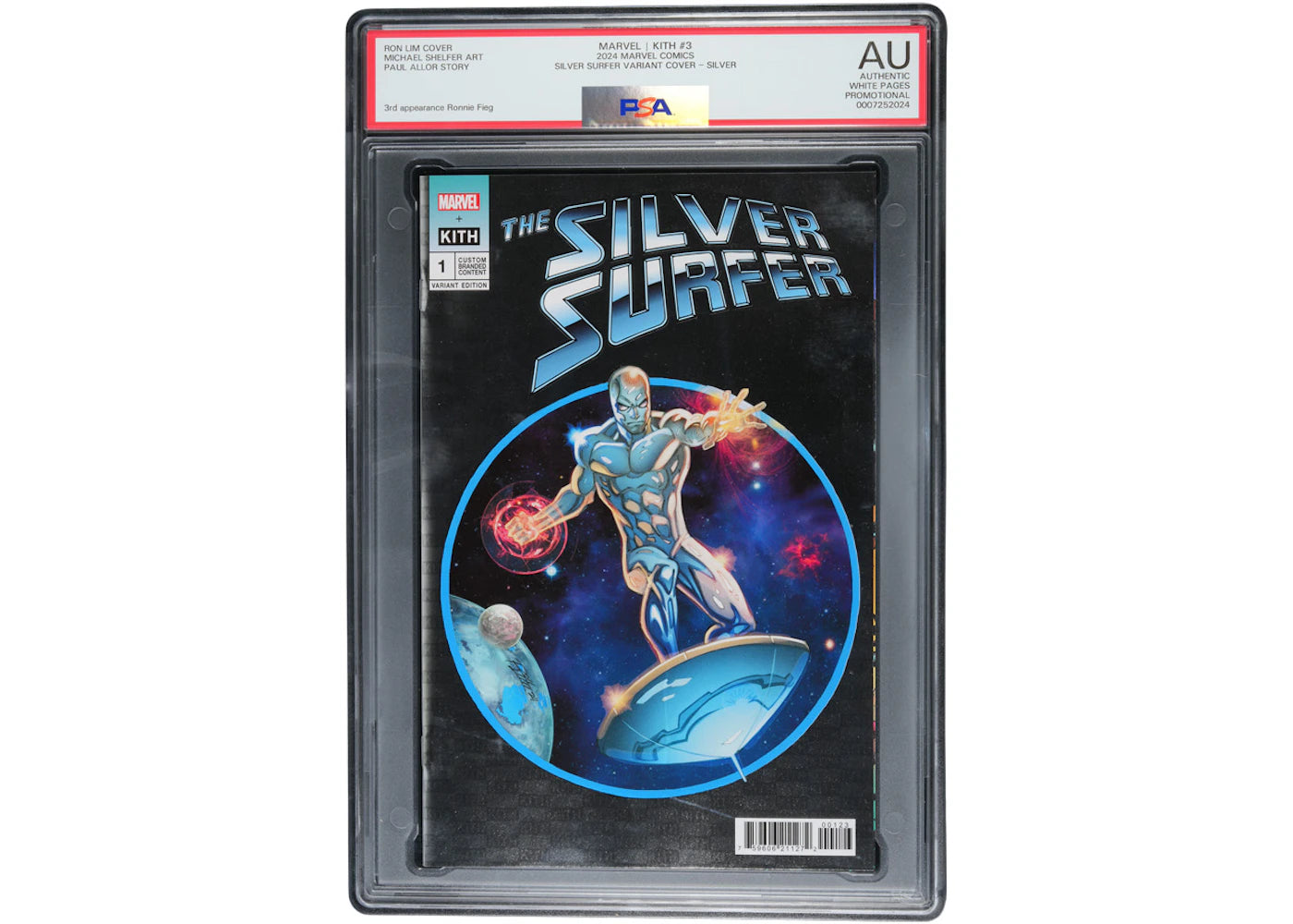 Marvel Kith #3 Silver Surfer Variant Cover Silver Comic (PSA Graded AU)