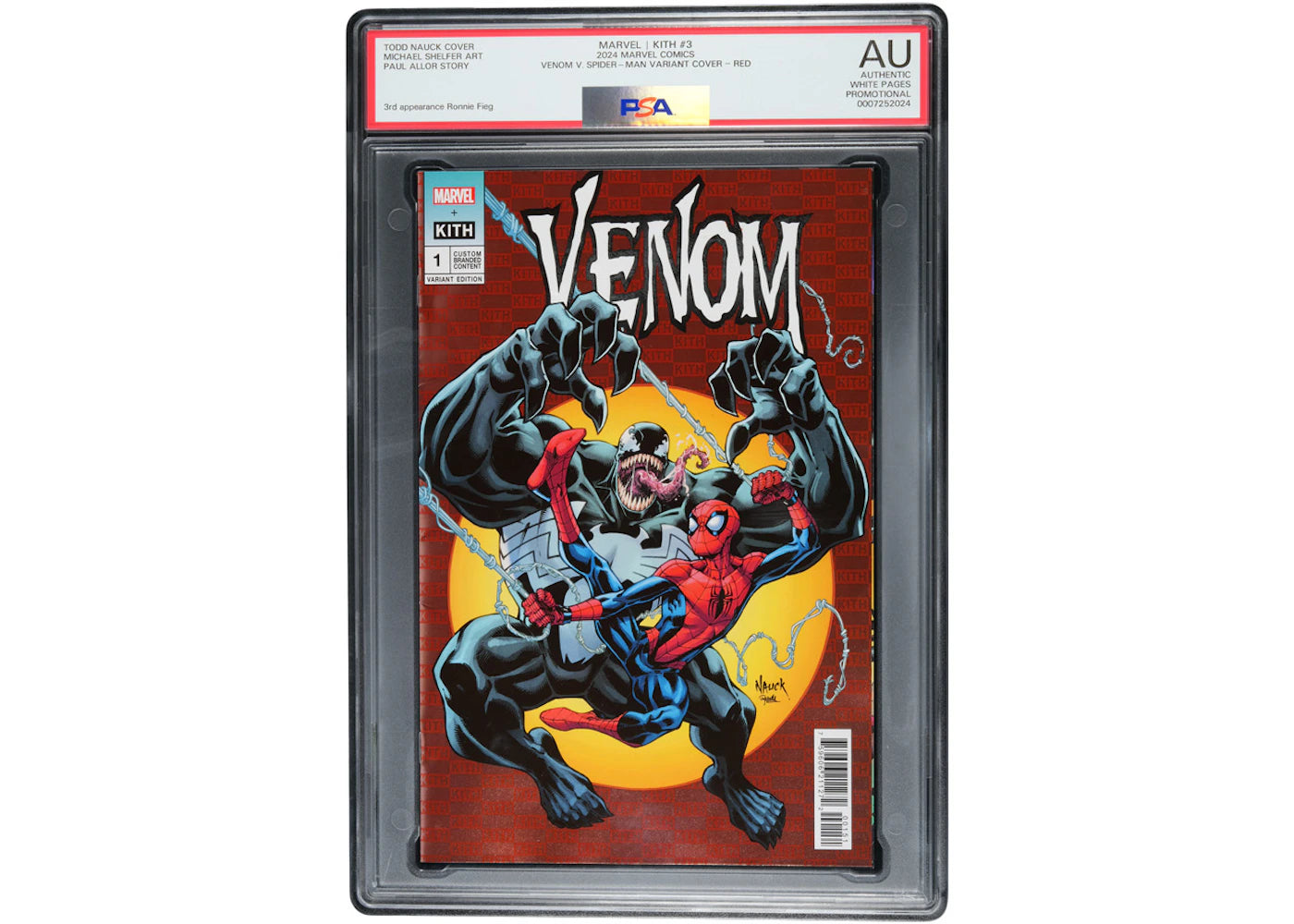 Marvel Kith #3 Venom Variant Cover Red Comic (PSA Graded AU)