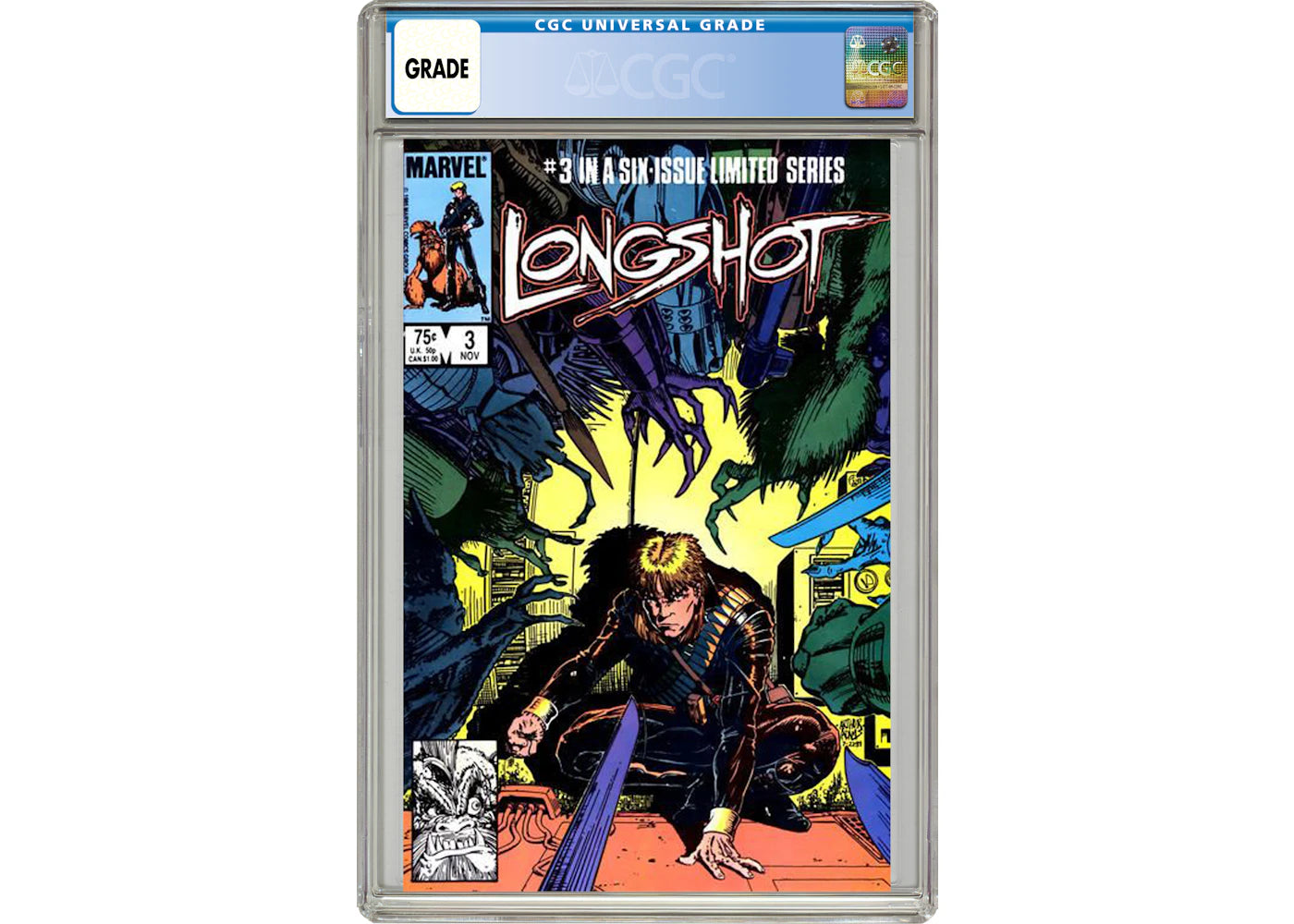 Marvel Longshot (1985 Limited Series) #3 Comic Book CGC Graded
