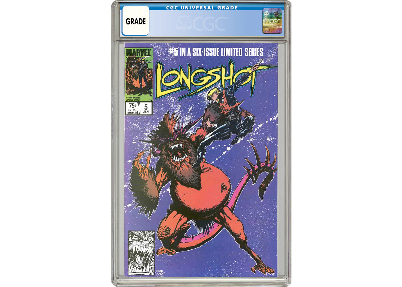 Marvel Longshot (1985 Limited Series) #5 Comic Book CGC Graded