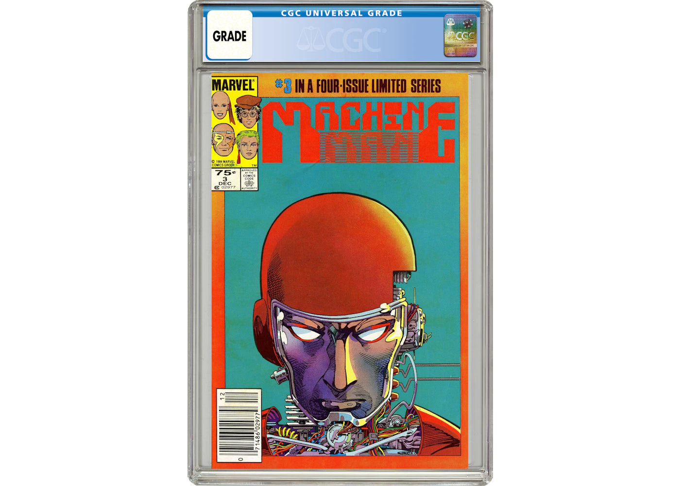 Marvel Machine Man (1984 2nd Series) #3 Comic Book CGC Graded