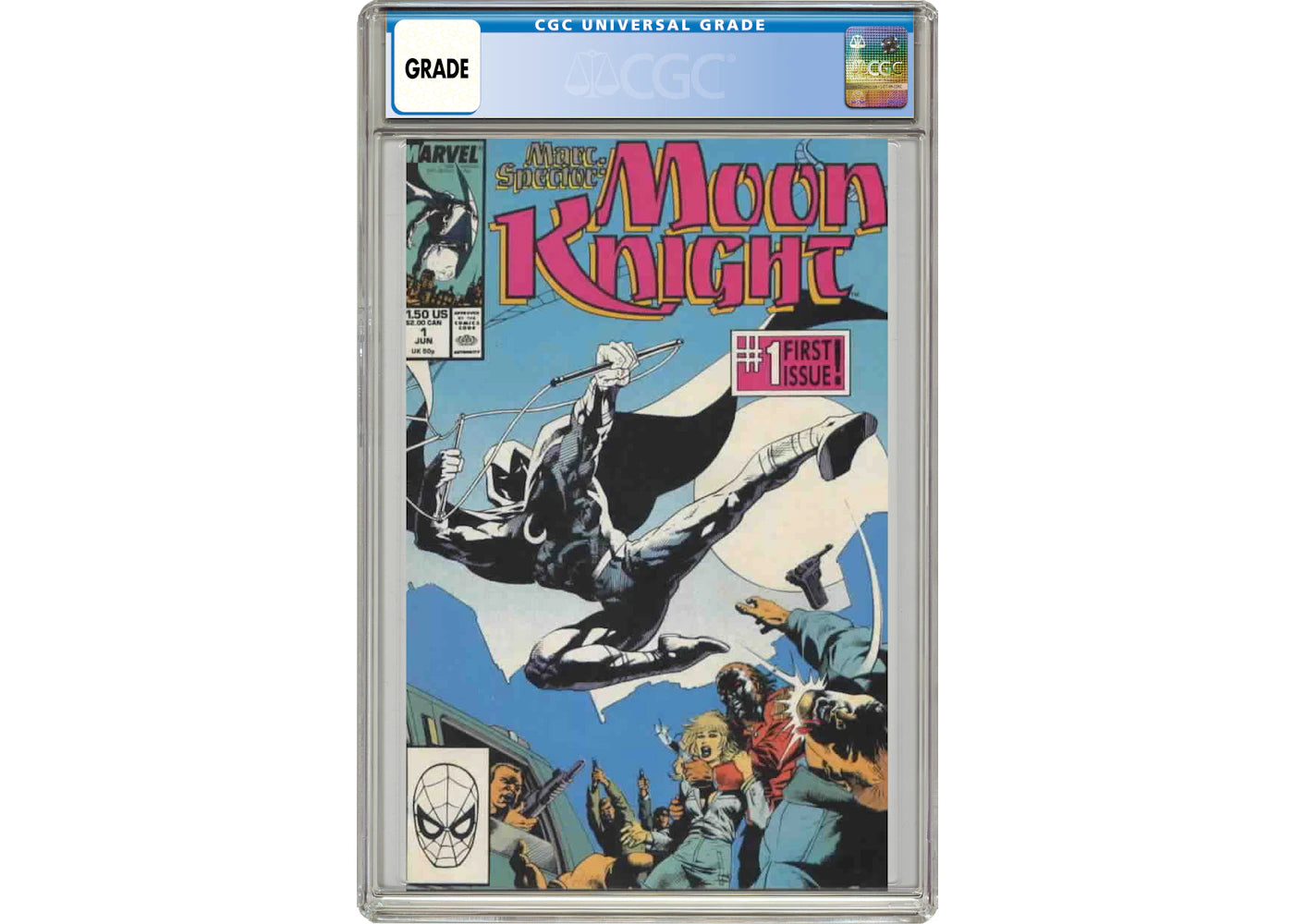 Marvel Marc Spector Moon Knight (1989) #1 Comic Book CGC Graded