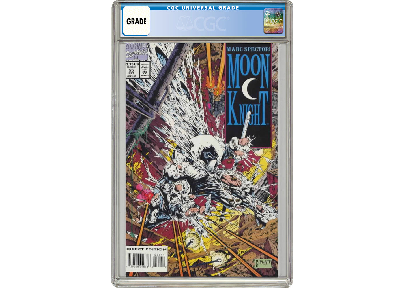 Marvel Marc Spector Moon Knight (1989) #55 Comic Book CGC Graded