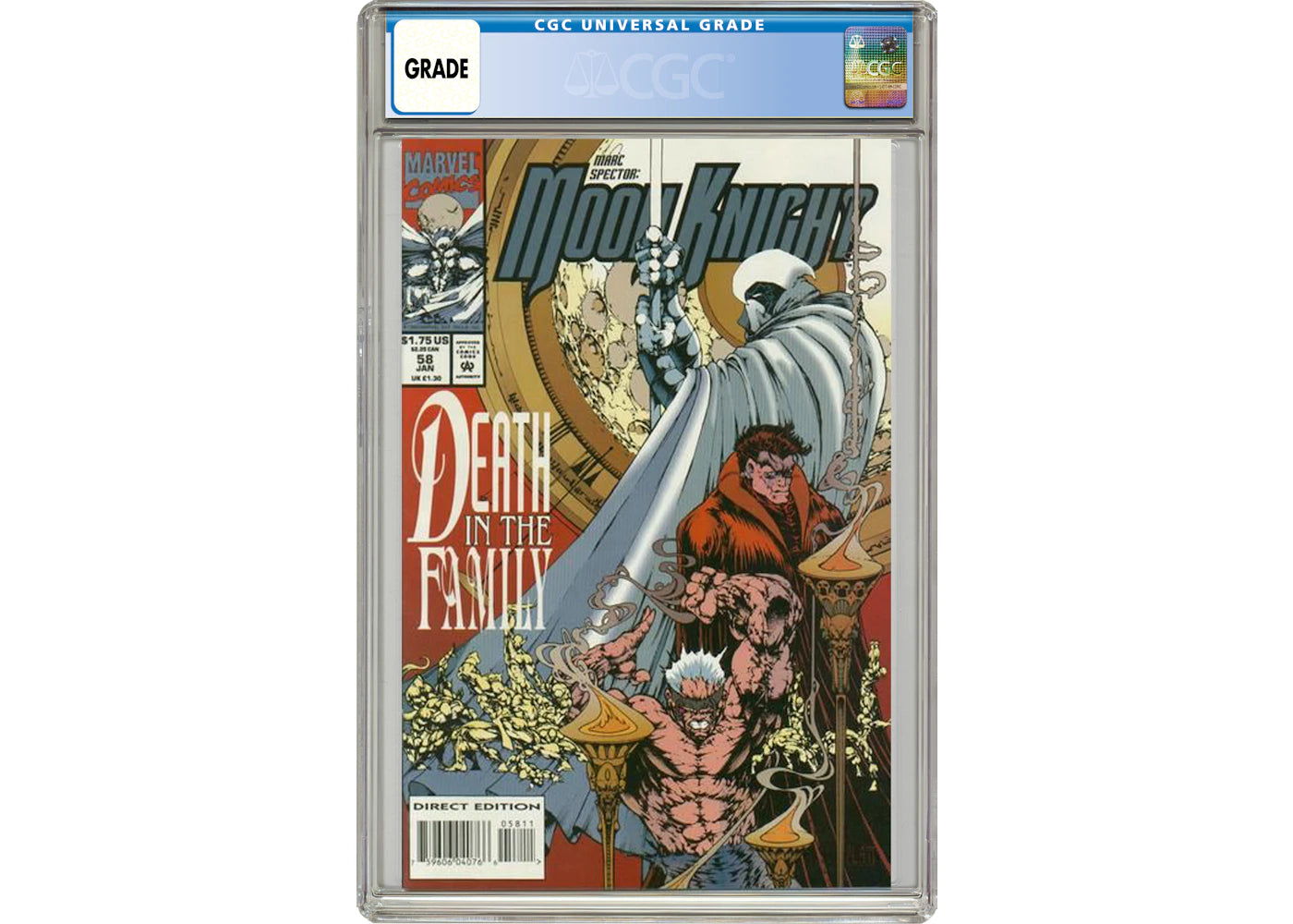 Marvel Marc Spector Moon Knight (1989) #58 Comic Book CGC Graded