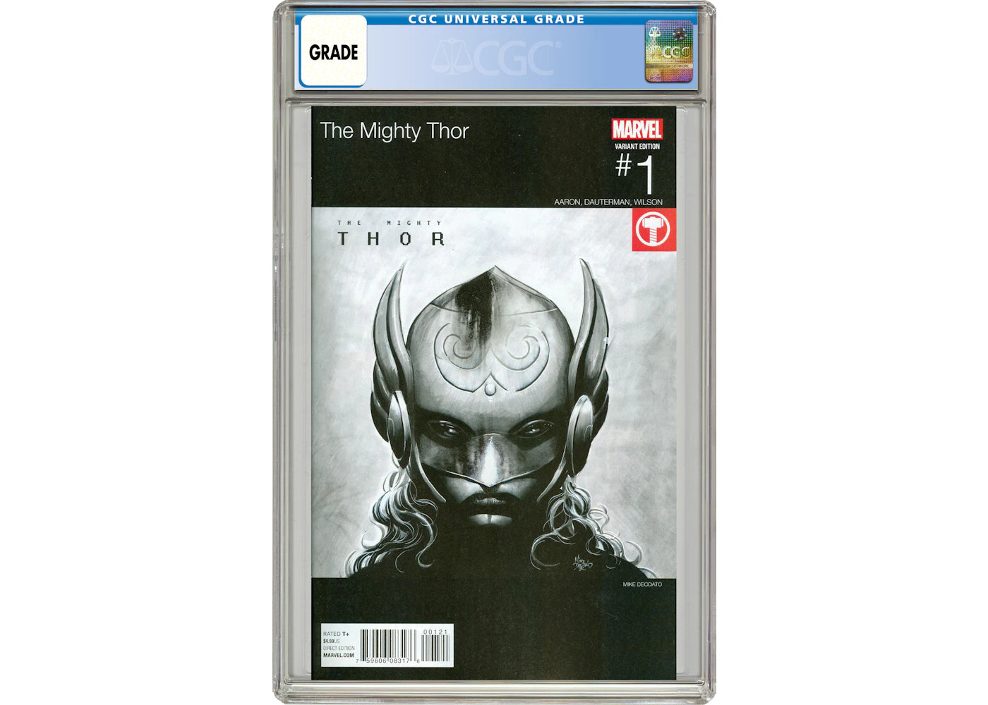 Marvel Mighty Thor (2015 2nd Series) #1B Comic Book CGC Graded