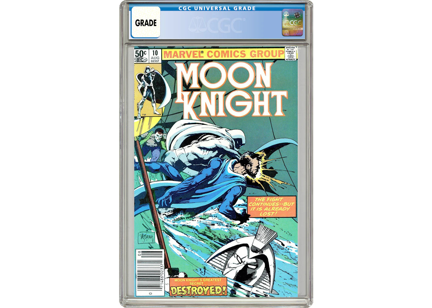 Marvel Moon Knight (1980 1st Series) #10 Comic Book CGC Graded