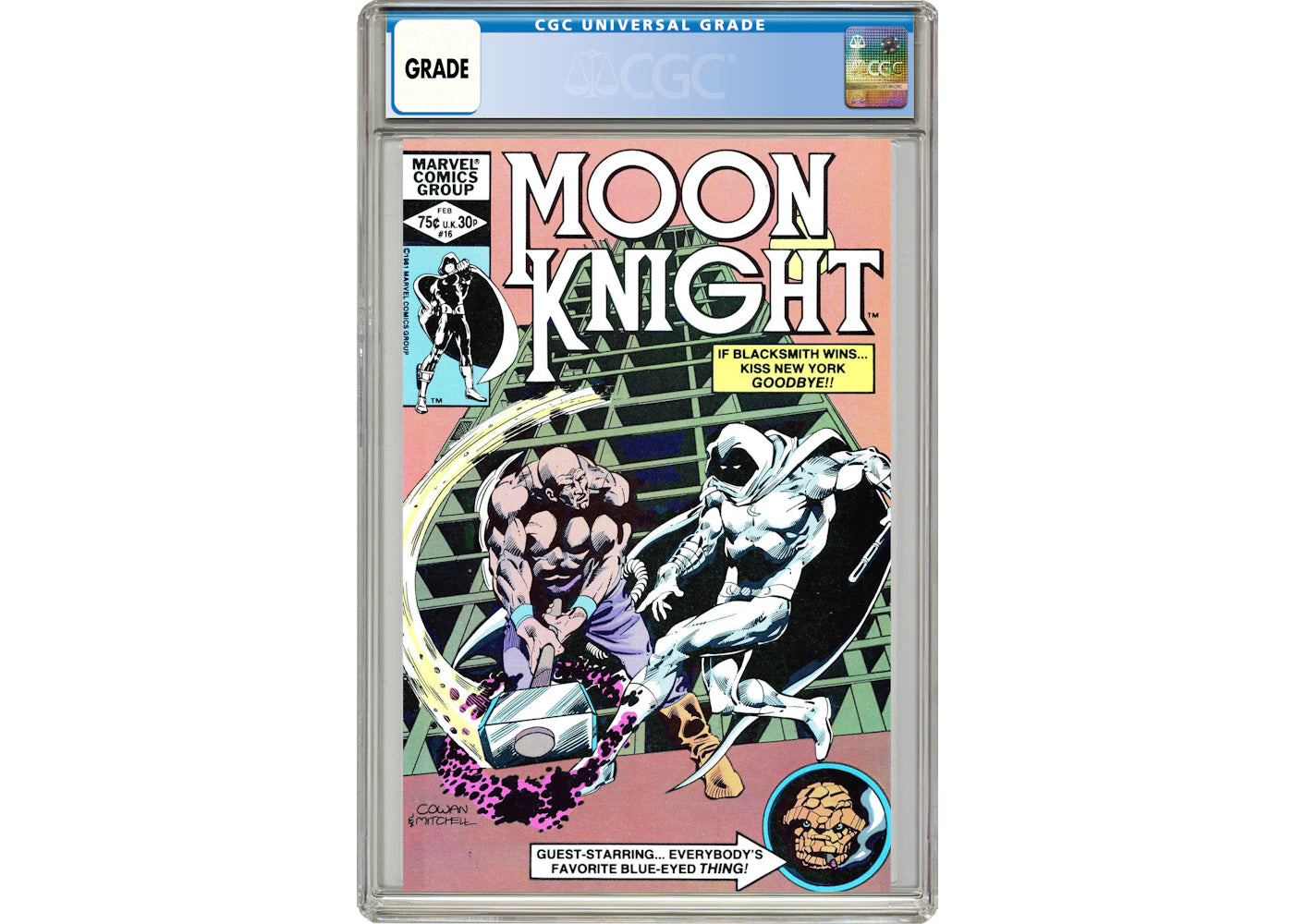 Marvel Moon Knight (1980 1st Series) #16 Comic Book CGC Graded