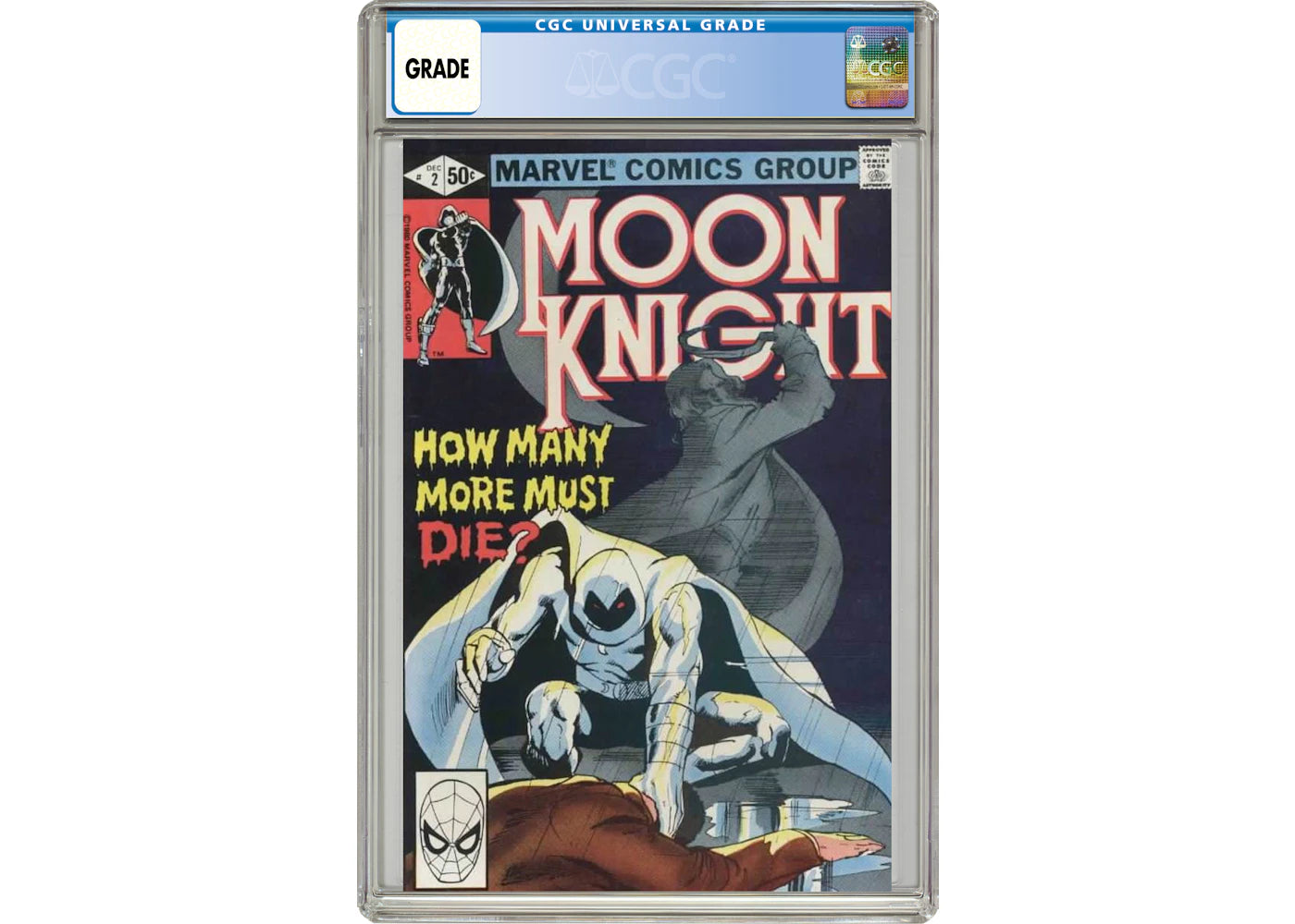 Marvel Moon Knight (1980 1st Series) #2 Comic Book CGC Graded