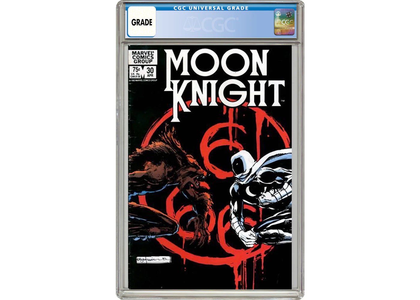 Marvel Moon Knight (1980 1st Series) #30 Comic Book CGC Graded