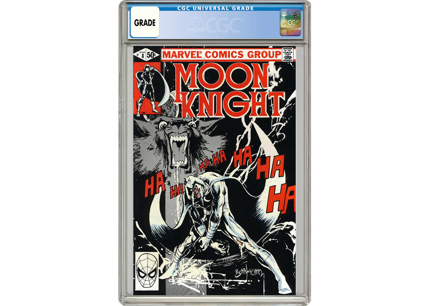 Marvel Moon Knight (1980 1st Series) #8 Comic Book CGC Graded