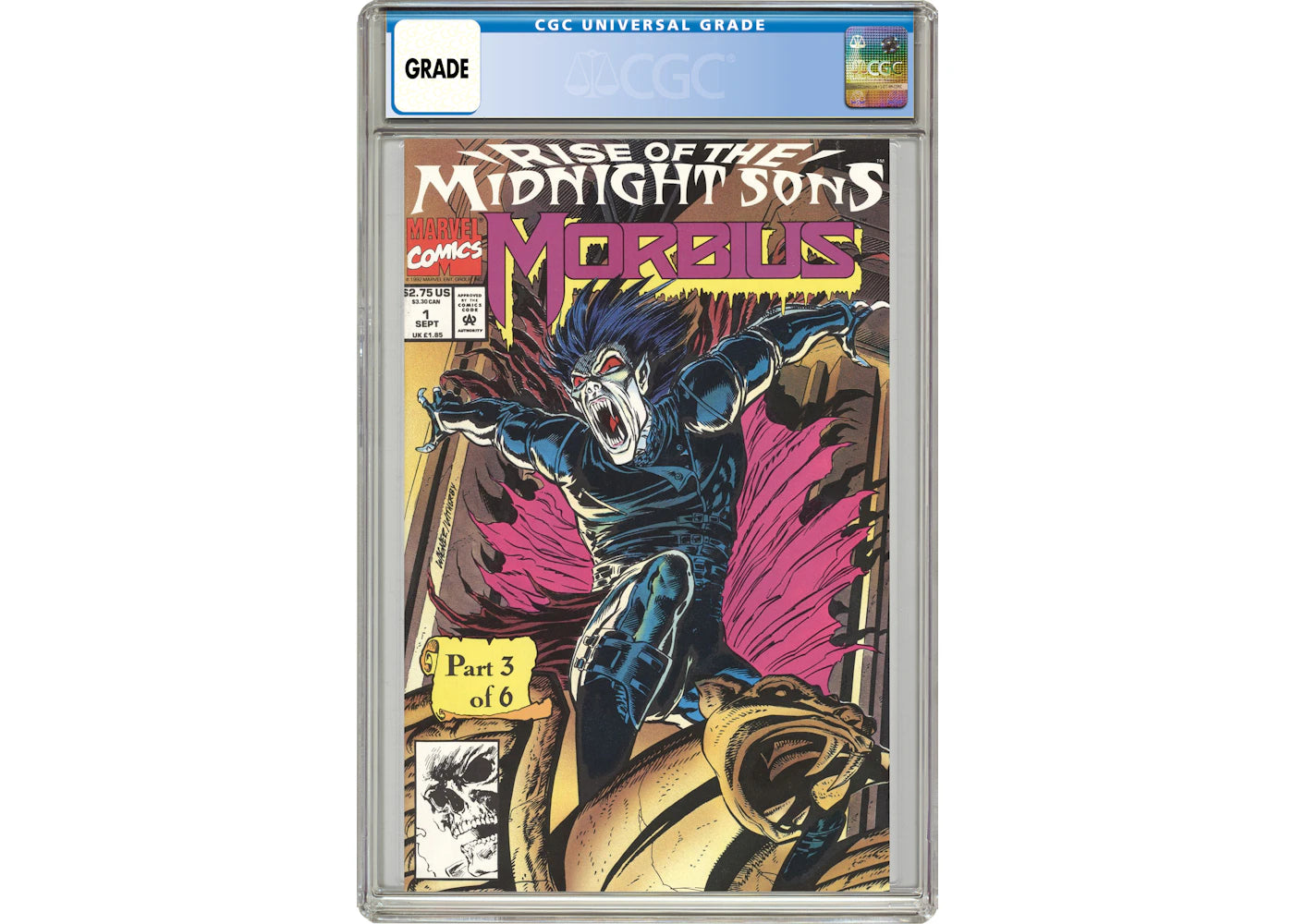 Marvel Morbius the Living Vampire (1992) #1U Comic Book CGC Graded