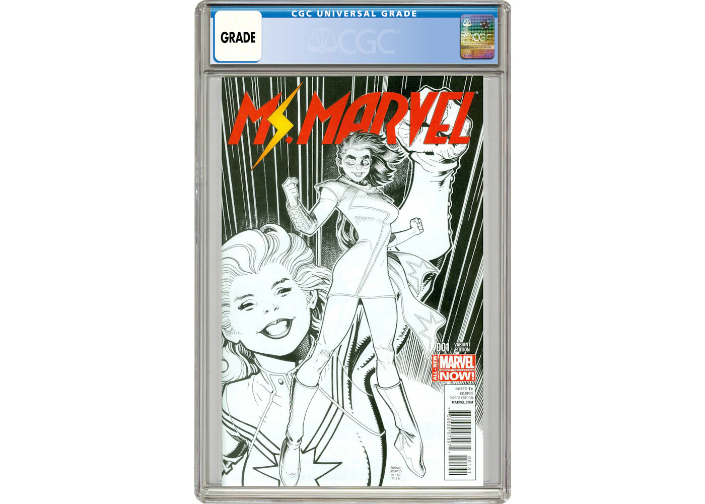 Marvel Ms. Marvel (2014 3rd Series) #1C Comic Book CGC Graded