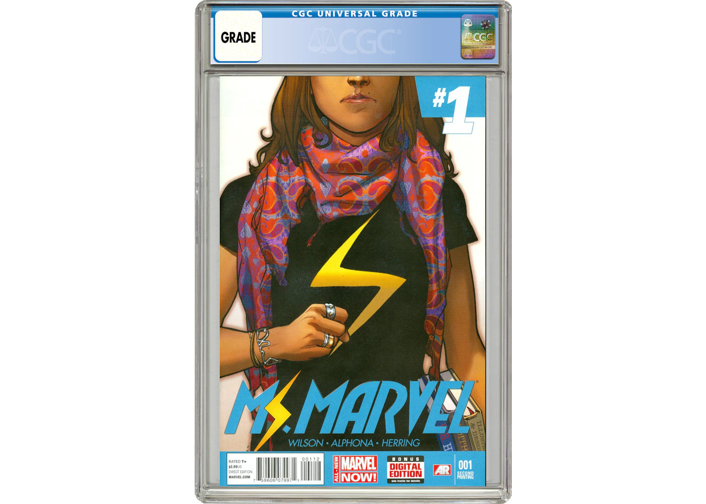 Marvel Ms. Marvel (2014 3rd Series) #1E Comic Book CGC Graded