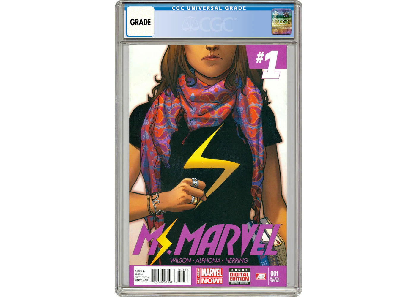 Marvel Ms. Marvel (2014 3rd Series) #1H Comic Book CGC Graded