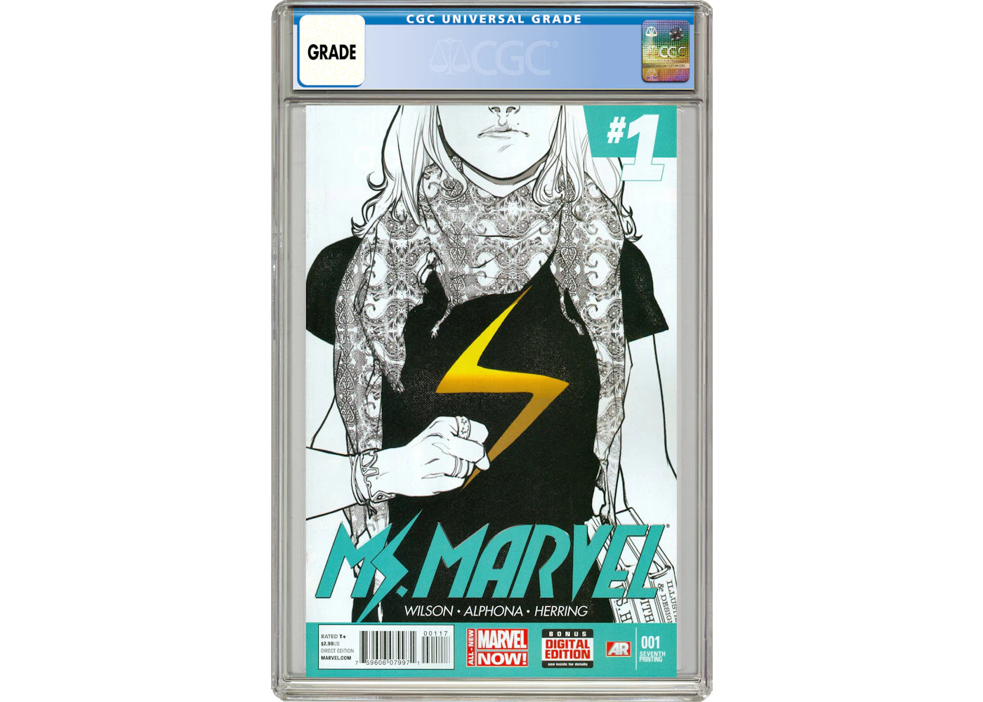 Marvel Ms. Marvel (2014 3rd Series) #1J Comic Book CGC Graded