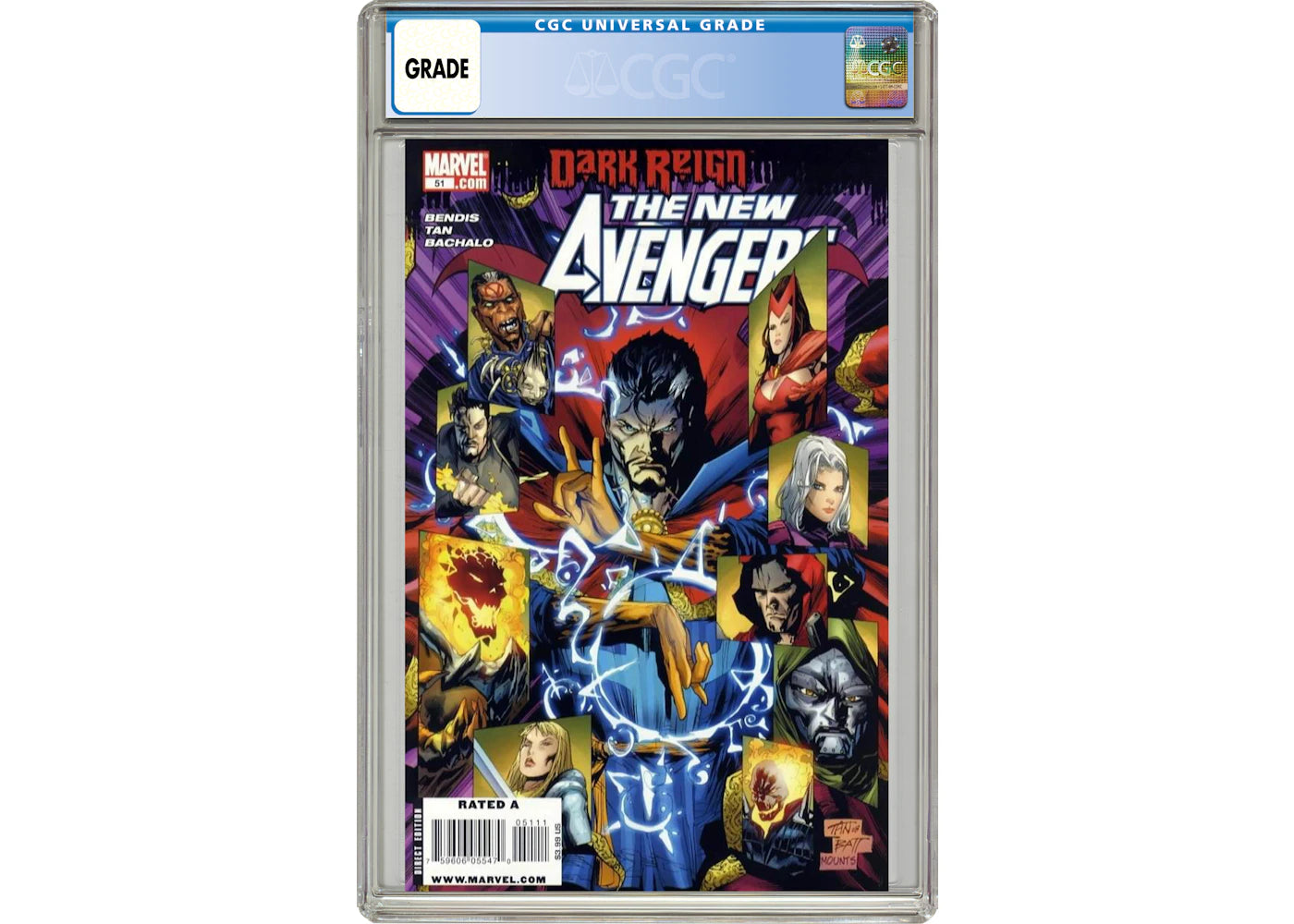 Marvel New Avengers (2005 1st Series) #51A Comic Book CGC Graded