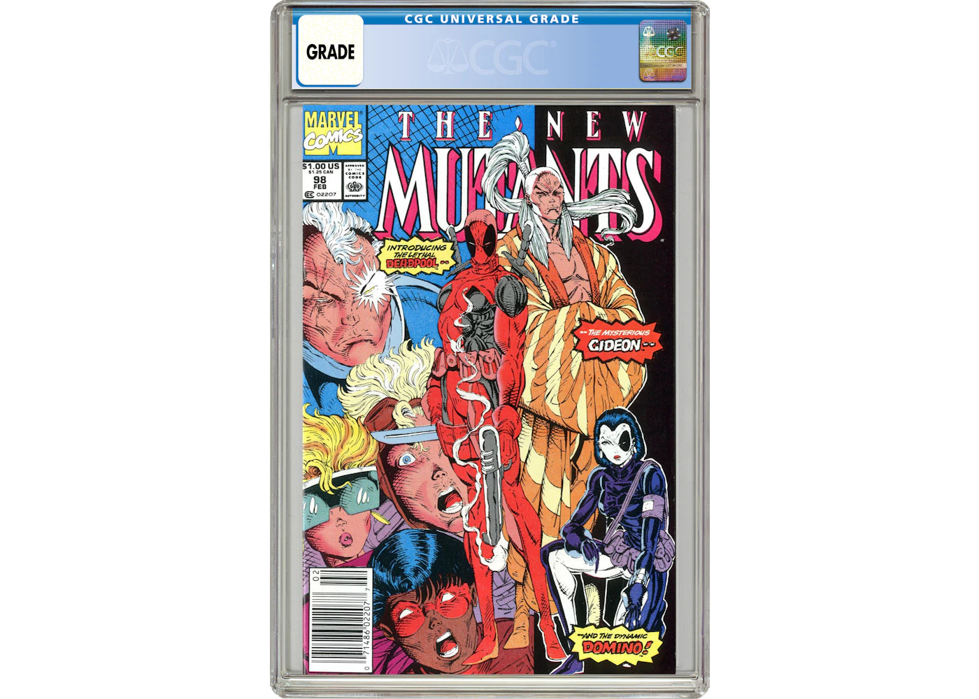 Marvel New Mutants (1983 1st Series) #98N Comic Book CGC Graded