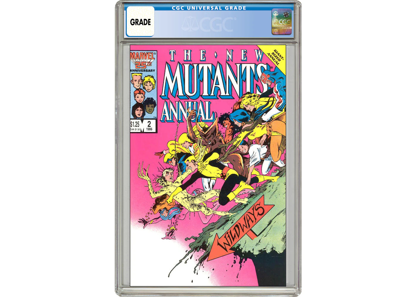 Marvel New Mutants (1983 1st Series) Annual #2 Comic Book CGC Graded