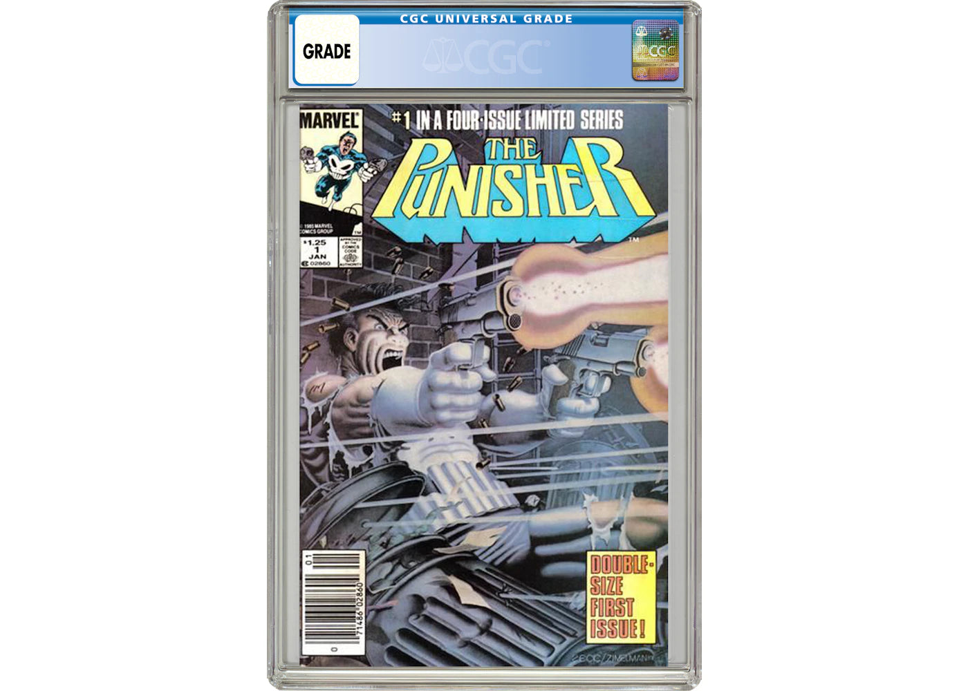 Marvel Punisher (1986 1st Series) #1 Comic Book CGC Graded