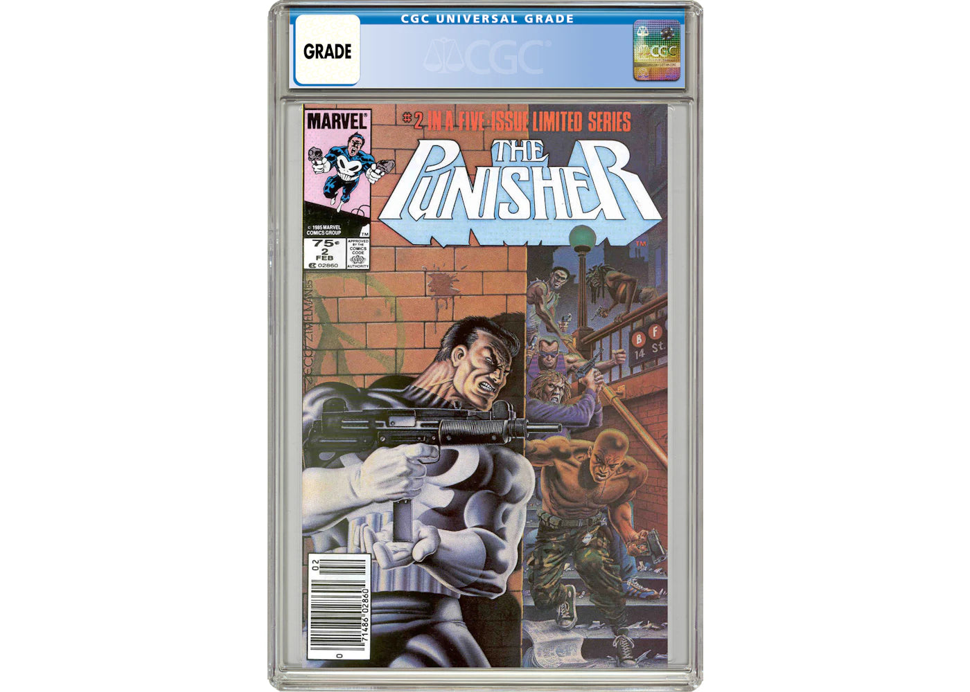 Marvel Punisher (1986 1st Series) #2 Comic Book CGC Graded